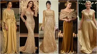 140+ Charming Gold Mother of The Bride Dresses | Elegant Gold Gowns & Outfit Trends 2025