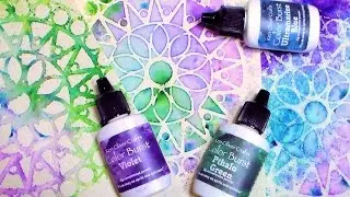 Color Bursts & Stencil Quickie Tip!