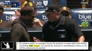 Ejection 067 - Tripp Gibson Ejects San Diego skipper Tingler After Check Swing Call vs New York