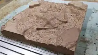 Frezare 3D CNC blat masă din placaj de fag stratificat