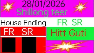 FR=43 SR=90  || 28/01/2026 || shillong teer house ending || Direct Hitt Guti || shillong teer live