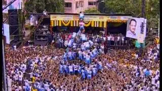 Jai Jawan 9 thar human tower at Dahi Handi Govinda Festival India #dahihandi
