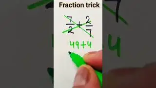 fraction trick #fraction #fractionshorttricks #fractiontricks #shorts #trendingshorts #viralvideo