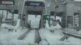 【通行止直前!?】2020年大晦日　大雪の名神高速道路　米原IC→大垣IC