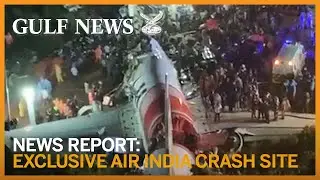 Exclusive footage of Air India flight IX1344 crash site