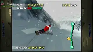 1080&deg; Snowboarding Crystal Peak Time Attack Nintendo 64 (N64) Emulated (PAL)