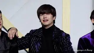 181220 KPMA 대기석 육성재 직캠 (feat.장덕철 육성재리액션ver.) Yooksungjae fancam