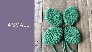 Pt: 3 How to crochet a Succulent plant SMALL Crochet Succulent Leaves
