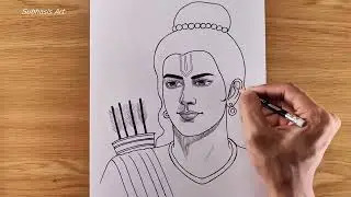 Jay shree ram ji #art #drawing 
