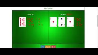 Blackjack game | JavaScript | Web-Development