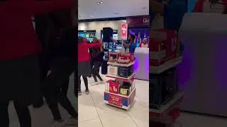 Bhangra time- little jig at duty free- London Luton airport