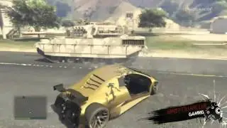 Tank vs Car Gta V