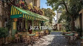 Cozy Cafe Jazz Music ☕ European Outdoor Coffee Street Ambience for Work, Study & Relax.