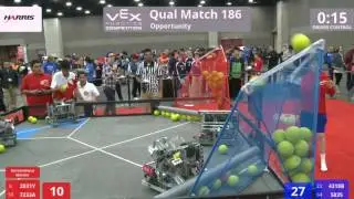 VEX Worlds 2016 - VRC Middle School - Opportunity - Qual 186 (2831Y 7233A) 183 vs 145 (4318B 5835)