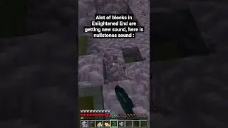 NEW BLOCK SOUNDS for ENLIGHTENED END #s #shorts #minecraft #minecraftshorts