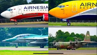 Kumpulan Pesawat Take Off di Bandara Internasional Halim Perdanakusuma Jakarta, Plane Spotting