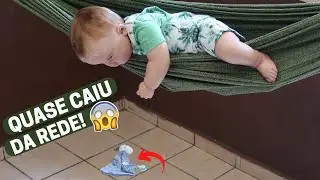 ROTINA DA TARDE O HEITOR QUASE CAIU DA REDE! 😱