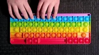 Rainbow Keyboard Pop-It ASMR