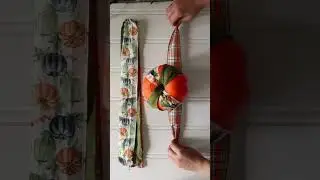 EASY Ribbon Pumpkin - Dollar Store Fall Craft