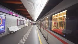 Austria, Vienna, U-Bahn ride from Rathaus to Volkstheater