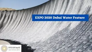 Amazing Artificial Water Falls |Mesmerizing walk on Water Feature | Dubai Expo 2020