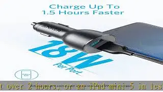 Anker Car Charger, 36W Metal Dual USB Car Phone Charger Adapter, PowerDrive III 2-Port 36W Alloy fo