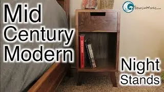 Mid Century Modern Walnut Nightstands // (Ep. 69)