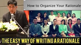 HOW TO WRITE A RESEARCH RATIONALE?