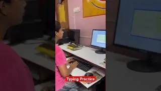 Beginner typing practice in computer class | English typing practice | #typing #shorts #viralvideo