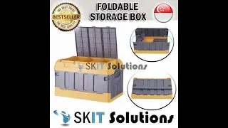 【SKIT Solutions】Foldable Car Trunk Boot Storage Box Collapsible Organizer Container Wardrobe w/ Lid