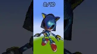 Metal Sonic Pixel Art 🔥✨👀 #shorts #youtubeshorts #viral #trending