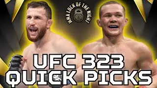 Быстрые прогнозы на бой UFC 323 | Двалишвили против Яна 2