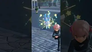 Блестящий альфа-Сильвеон в шаре любви 💗 в мегаизмерении Pok&eacute;mon Legends Z-A #pokemon #legendsza