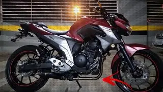 FAZER 250 FZ 25 - Instalação escape Jeskap embaixo da pedaleira