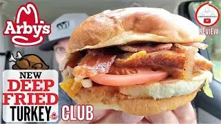 Arby's&reg; DEEP FRIED TURKEY CLUB SANDWICH Review! 🦃🥪🍅🥓 | 2020 TASTE TEST