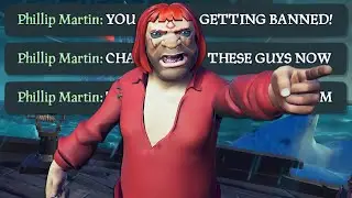 FAKE STREAMER Reports Me For HACKING - Sea Of Thieves