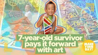 7-year-old survivor pays it forward with art | Make Your Day