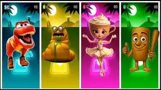 TILES HOP : Dinosaur mcqueen exe vs Minion worm exe vs Ballerina copuchino vs tung tung tung sahur