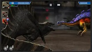 Batalha do n&iacute;vel 59 jurassic world the game 