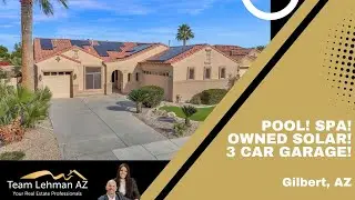 Single Level Gilbert Living with a 3 CG, Pool, Spa, and Owned Solar?! Yes, you can have it all!