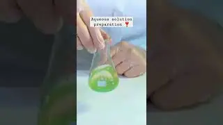 Aqueous solution preparation|@ChemoScienceOfficial #chemoscience #chemistrylovers #chemistryshorts