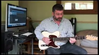 Moderate Blues Shuffle Solo in A