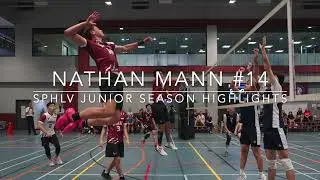 Nathan Mann Junior Season Volleyball Highlights (Attacking/Blocking)