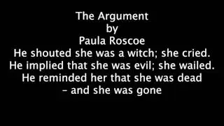 The Argument, Twitter Short Story by Paula Roscoe