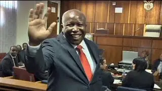 Critic of South African President charged
