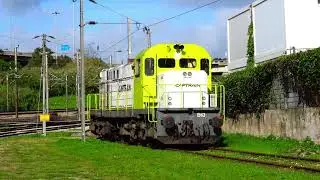 Captrain 1563 com material de via no parque de Campolide 9 Jan 2026 
