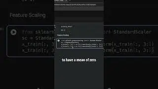 Простое объяснение StandardScaler | Масштабирование признаков в машинном обучении #shorts #python...