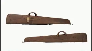 Leather Rifle Scope Gun Case with Adjustable Shoulder Strap