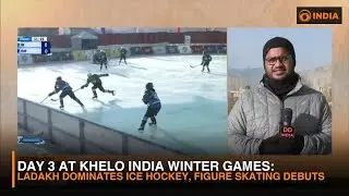 Day 3 at Khelo India Winter Games: Ladakh Dominates Ice Hockey, Figure Skating Debuts