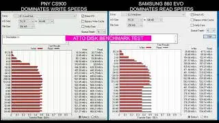 SAMSUNG 860 Evo 250 ГБ против PNY CS900 240 ГБ | Сравнение производительности